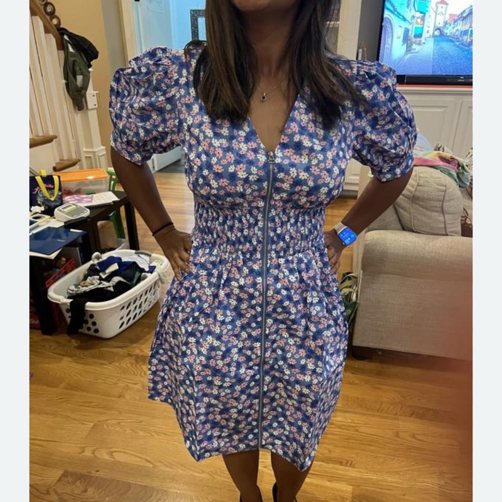 Floral Blue Dress